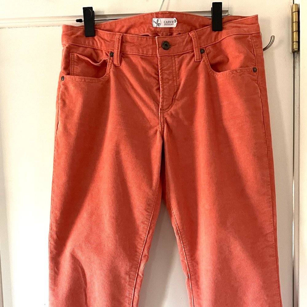 Carve Designs Carson Cords Terra Cotta Peach Size 6 EUC
